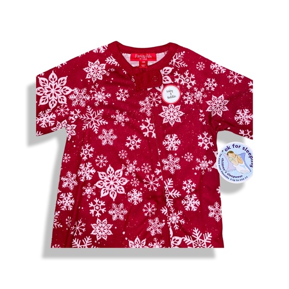 Christmas Holiday Snowflake One Piece Pajamas (Baby) - Picture 3 of 3